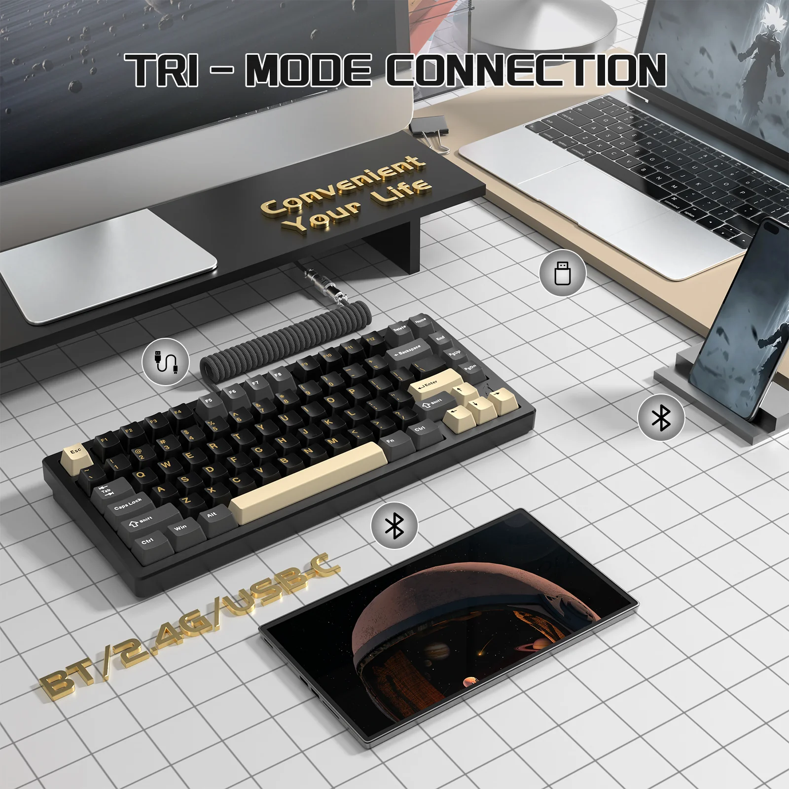 ATTACK SHARK X75 Full Aluminum Keyboard - Image 3