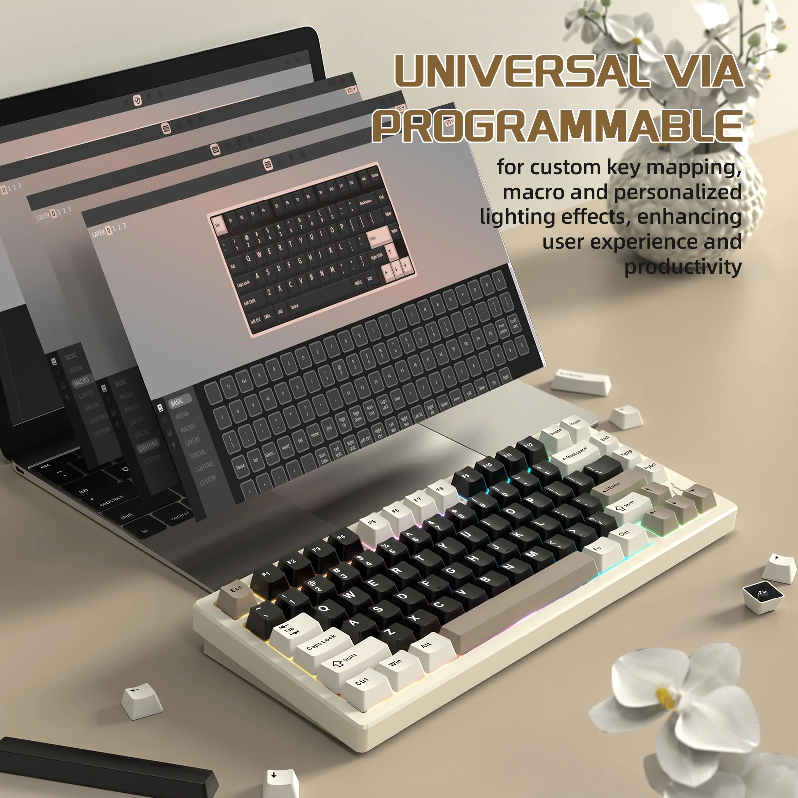 ATTACK SHARK X75 Full Aluminum Keyboard - Image 37