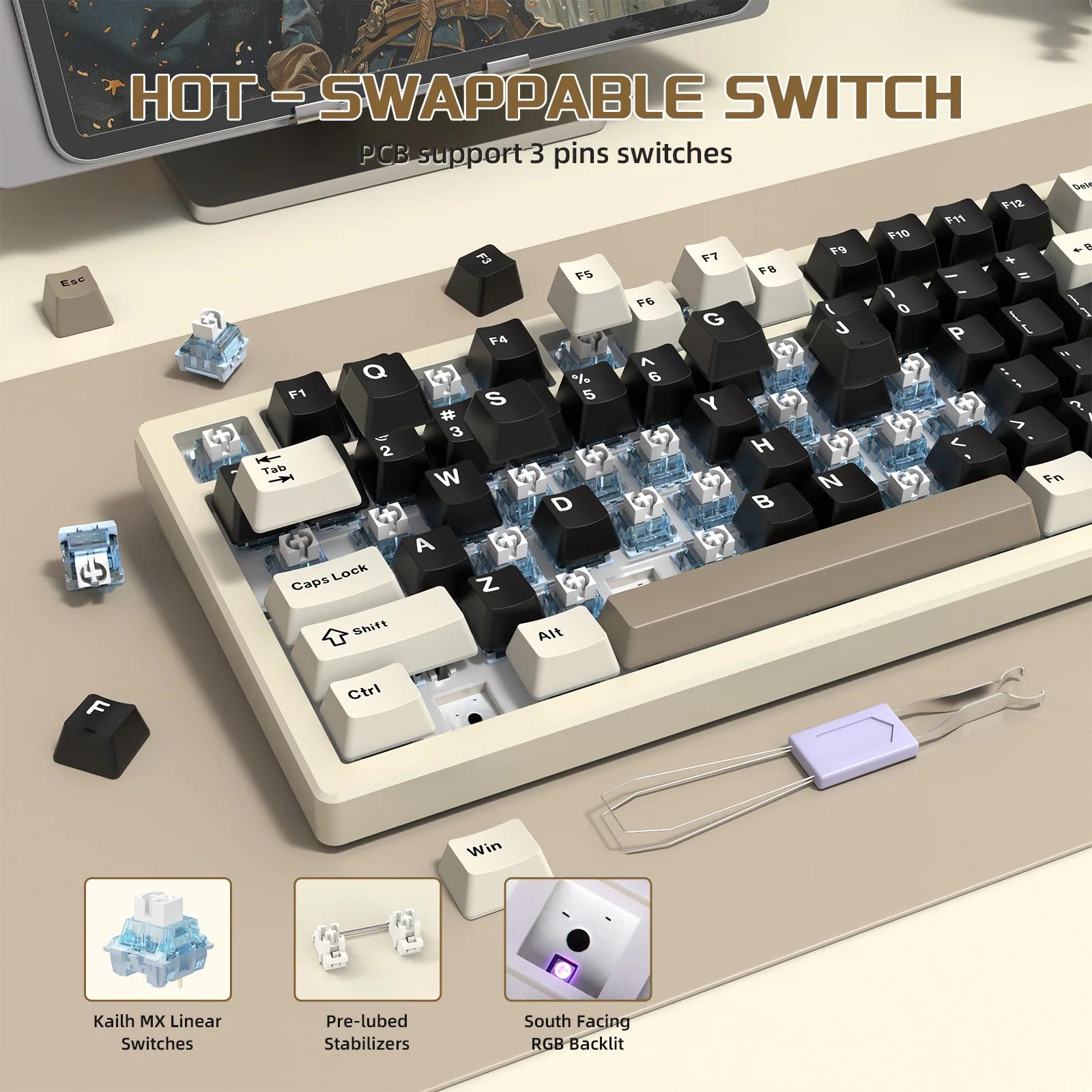 ATTACK SHARK X75 Full Aluminum Keyboard - Image 38