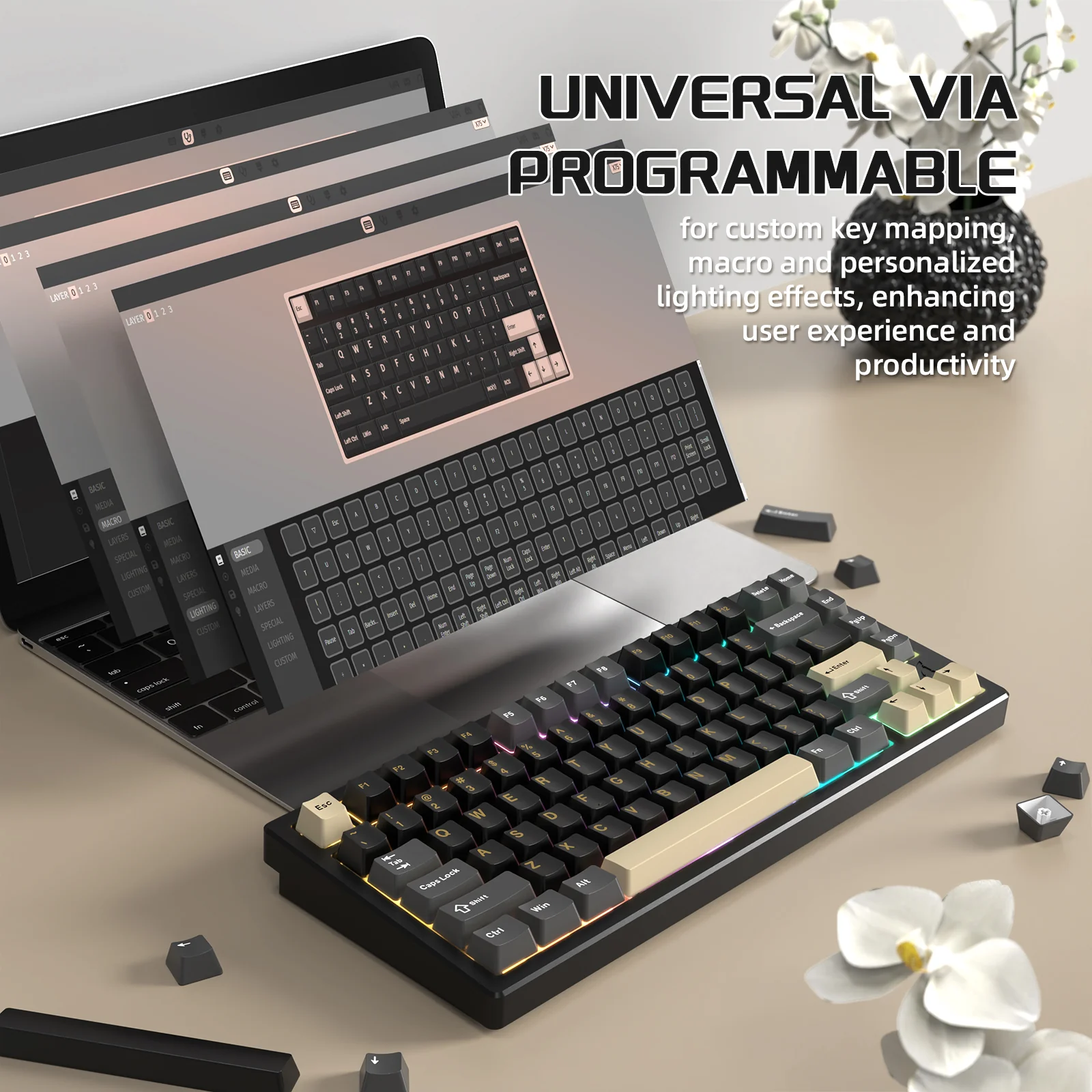 ATTACK SHARK X75 Full Aluminum Keyboard - Image 46