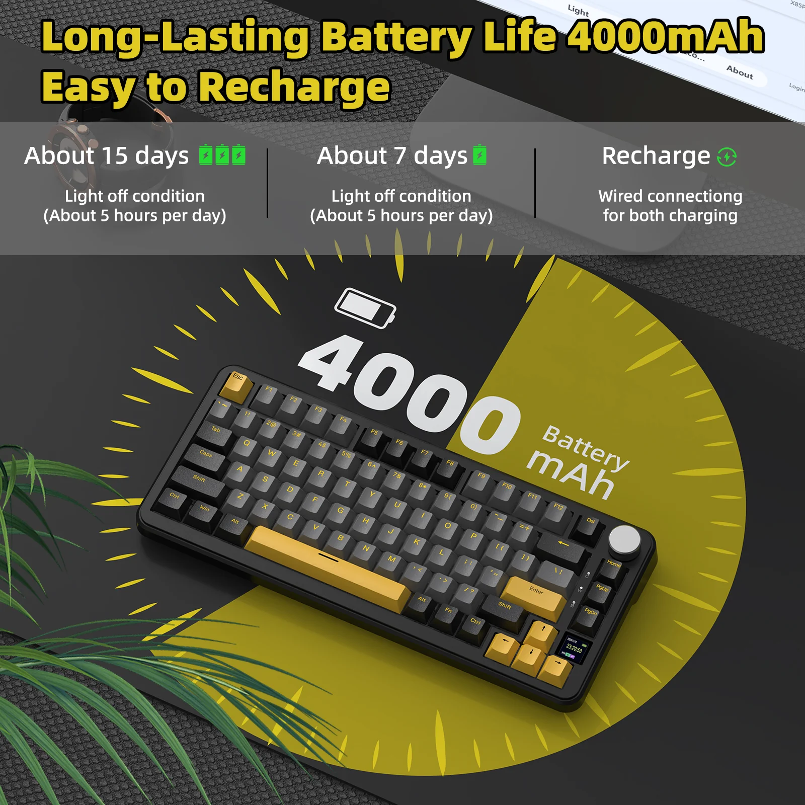 ATTACK SHARK X85PRO Tri-mode Gasket Mechanical Keyboard - Image 9