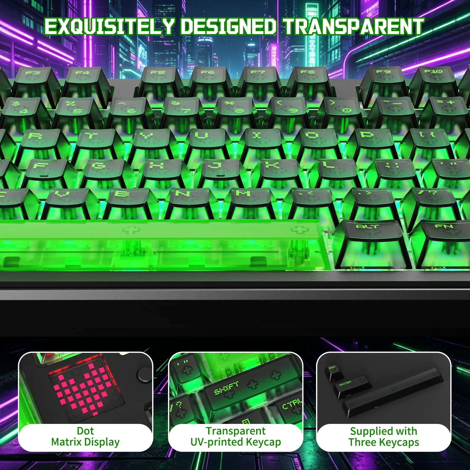 ATTACK SHARK X87 ULTRA Wireless Mechanical Keyboard With 8K Wireless Receiver - Image 24