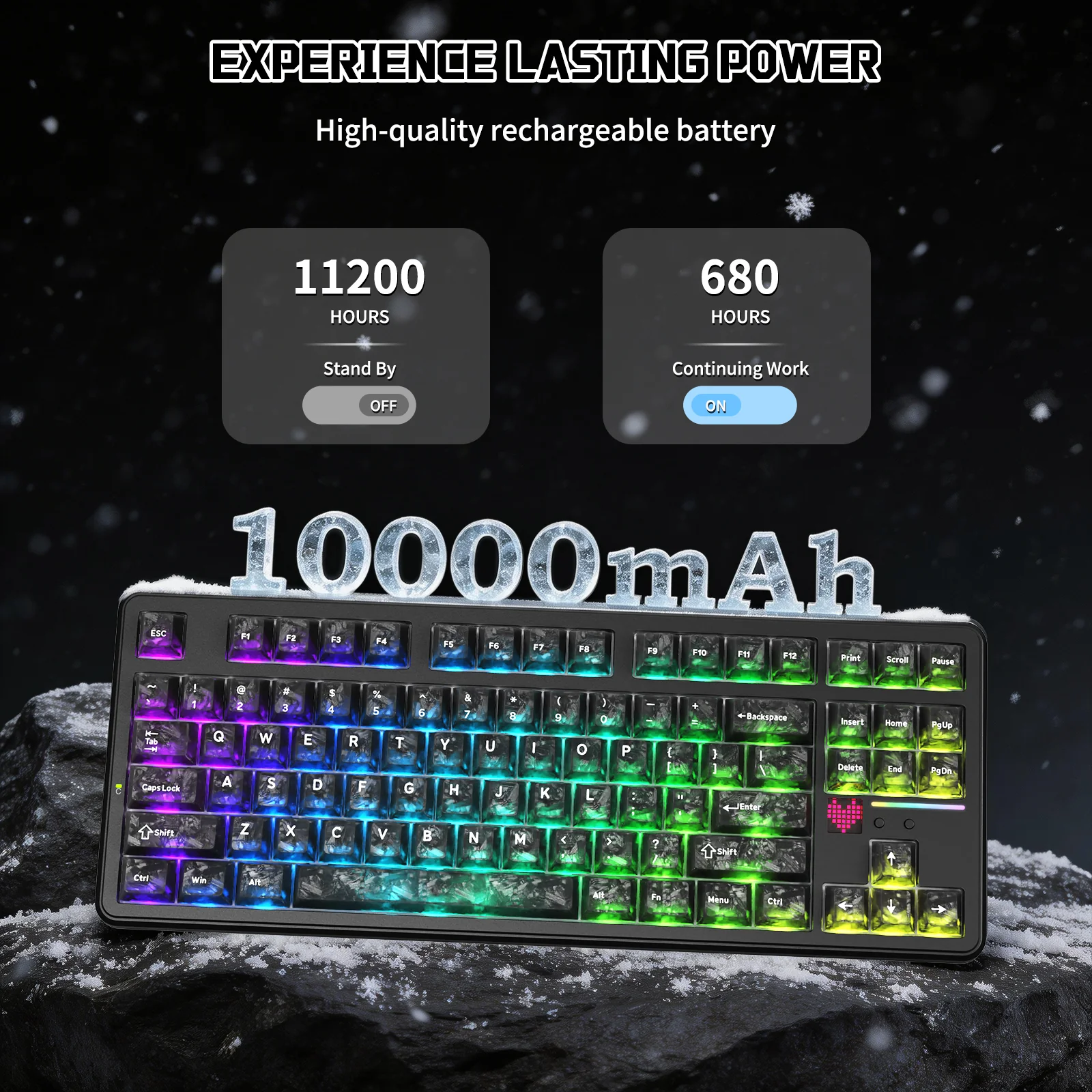 ATTACK SHARK X87 ULTRA Wireless Mechanical Keyboard With 8K Wireless Receiver - Image 5