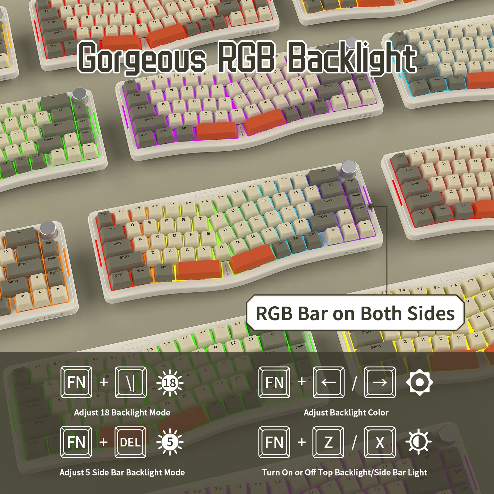 ATTACK SHARK x AJAZZ AKS068 Alice Mechanical Keyboard - Image 15