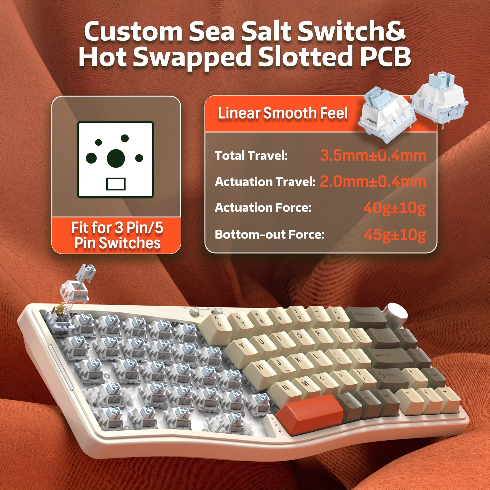 ATTACK SHARK x AJAZZ AKS068 PRO Alice Wireless Mechanical Keyboard - Image 13