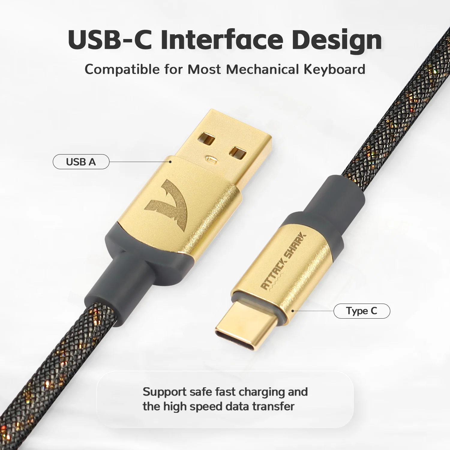 ATTACK SHARK C03 COILED CABLE - Image 21