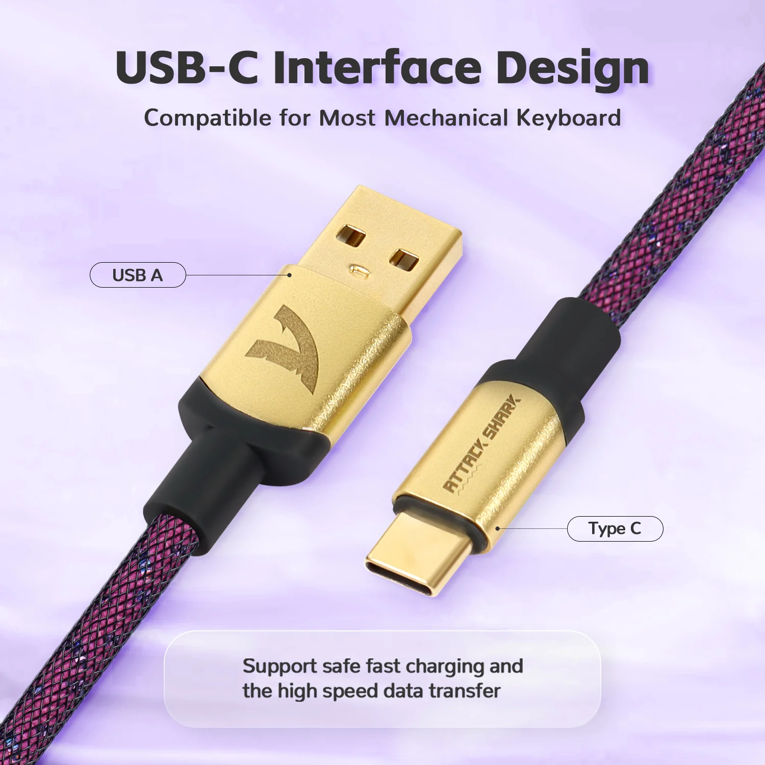 ATTACK SHARK C03 COILED CABLE - Image 46