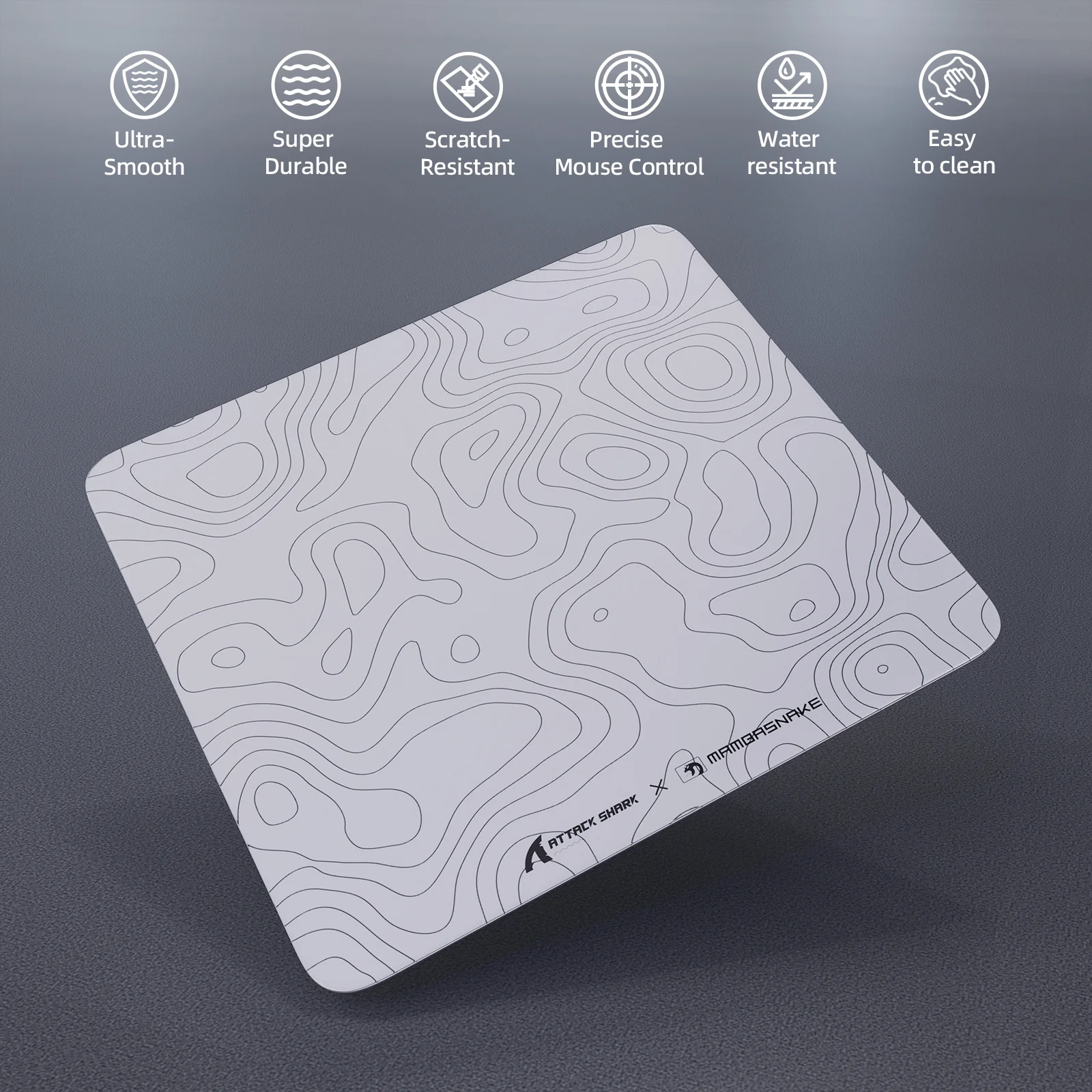 ATTACK SHARK CM05 Tempered Glass Gaming Mouse Pad - Image 10