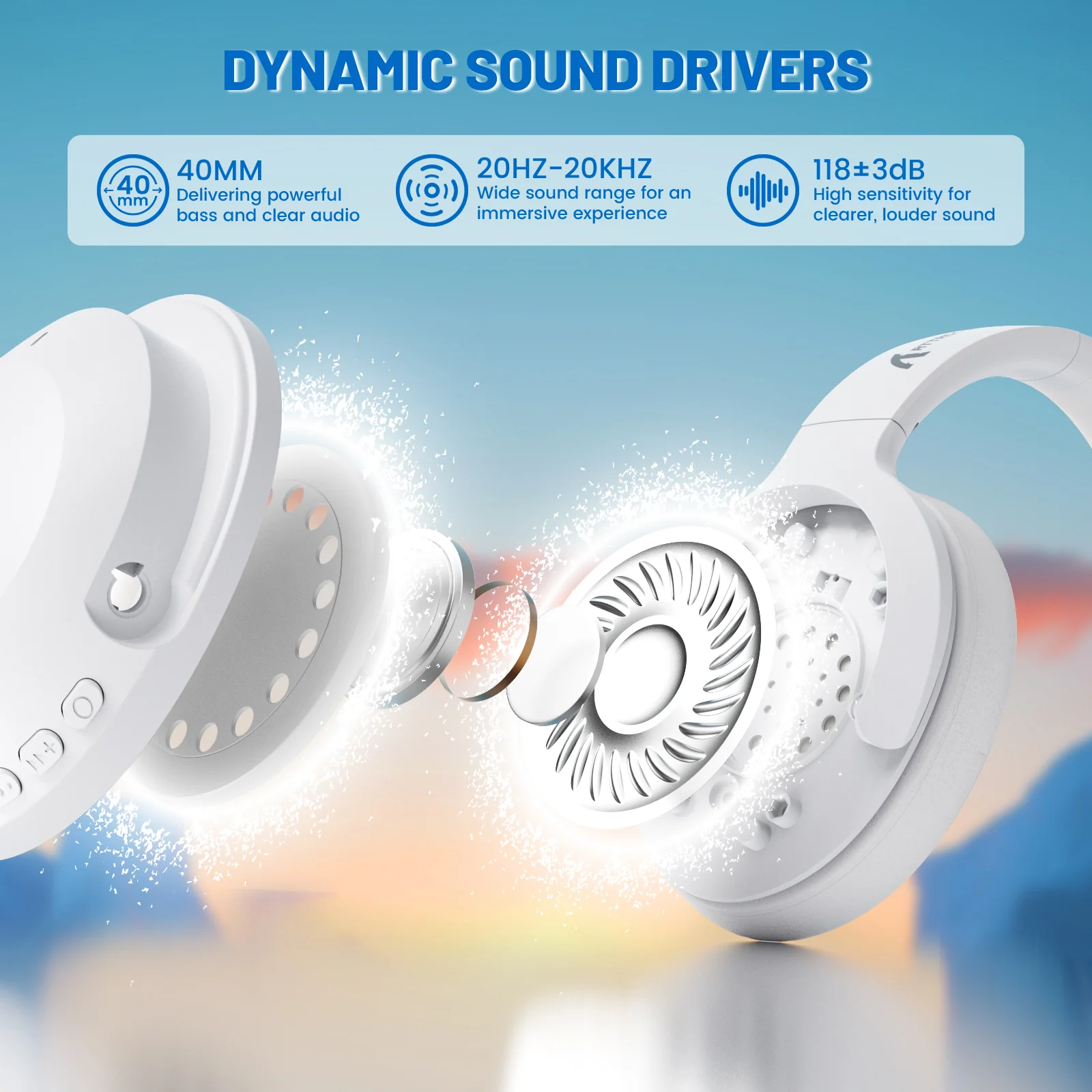 ATTACK SHARK G300 ANC Foldable Ultra-Light Dual-Mode Headphones - Image 17