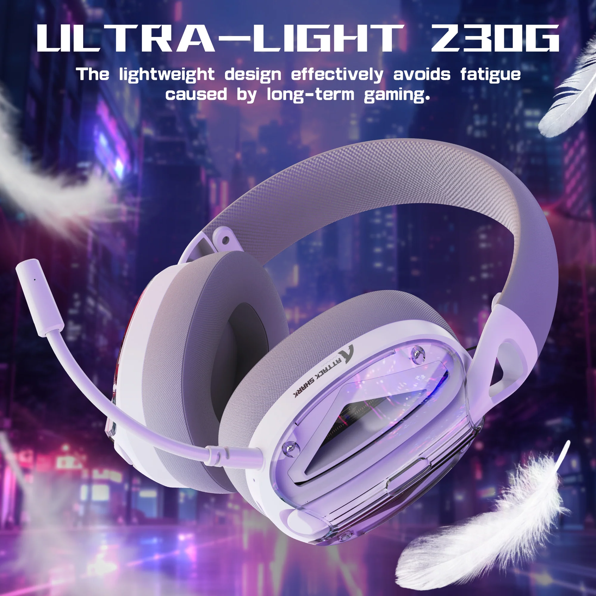 ATTACK SHARK L60 Ultra-Light Tri-Mode Gaming Headset - Image 34