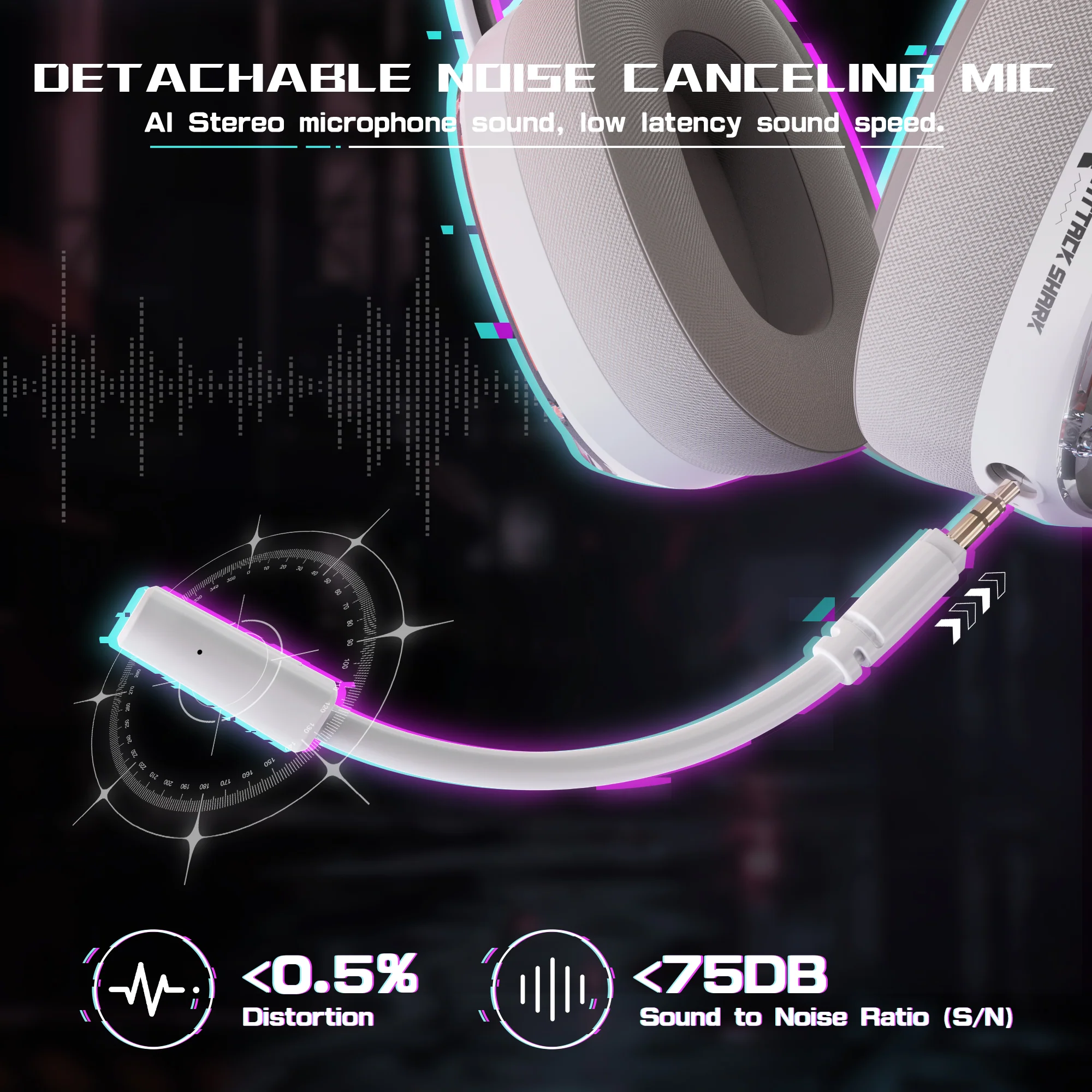 ATTACK SHARK L60 Ultra-Light Tri-Mode Gaming Headset - Image 35
