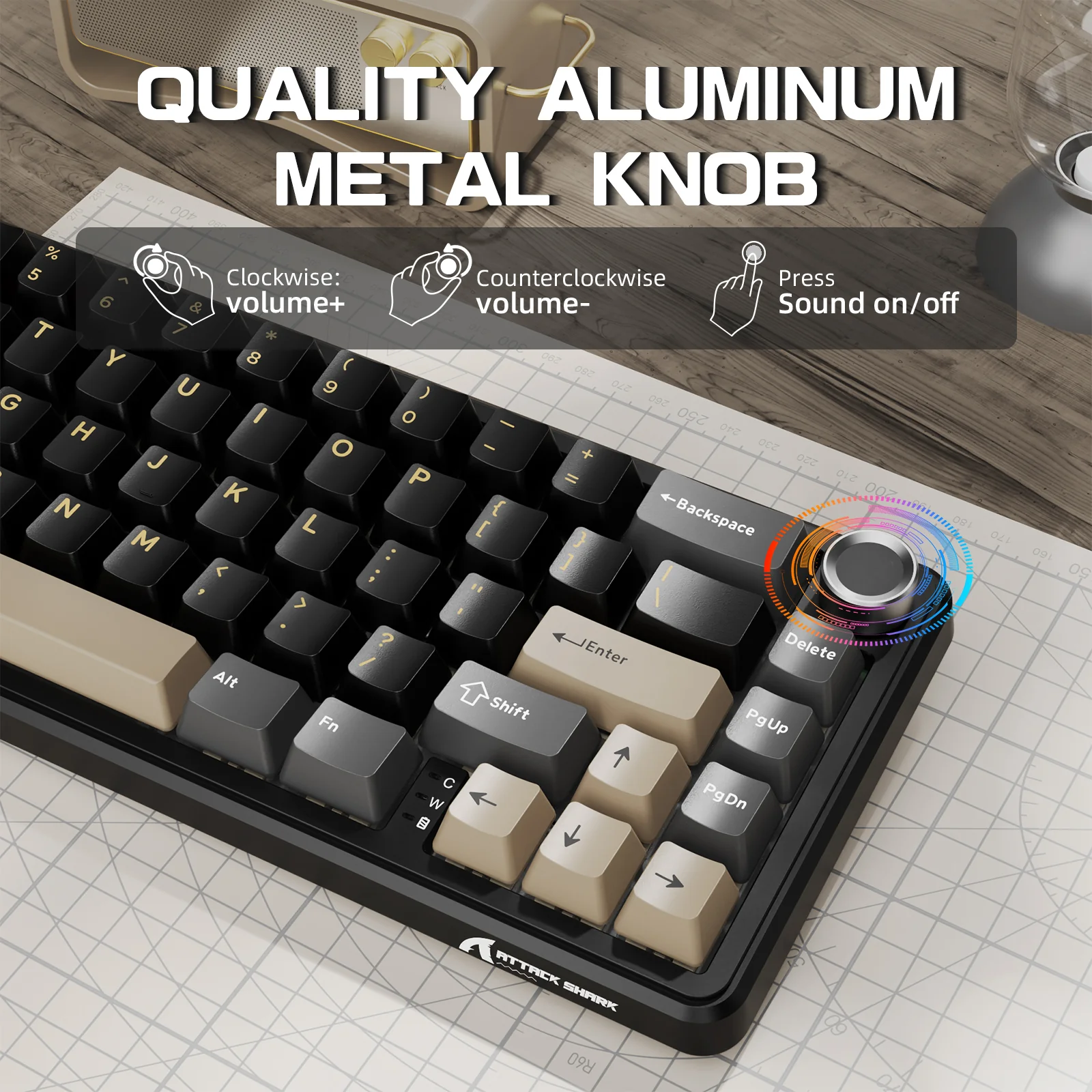 ATTACK SHARK X66 Wireless Mechanical Keyboard with 8K Coiled Cable - Image 15