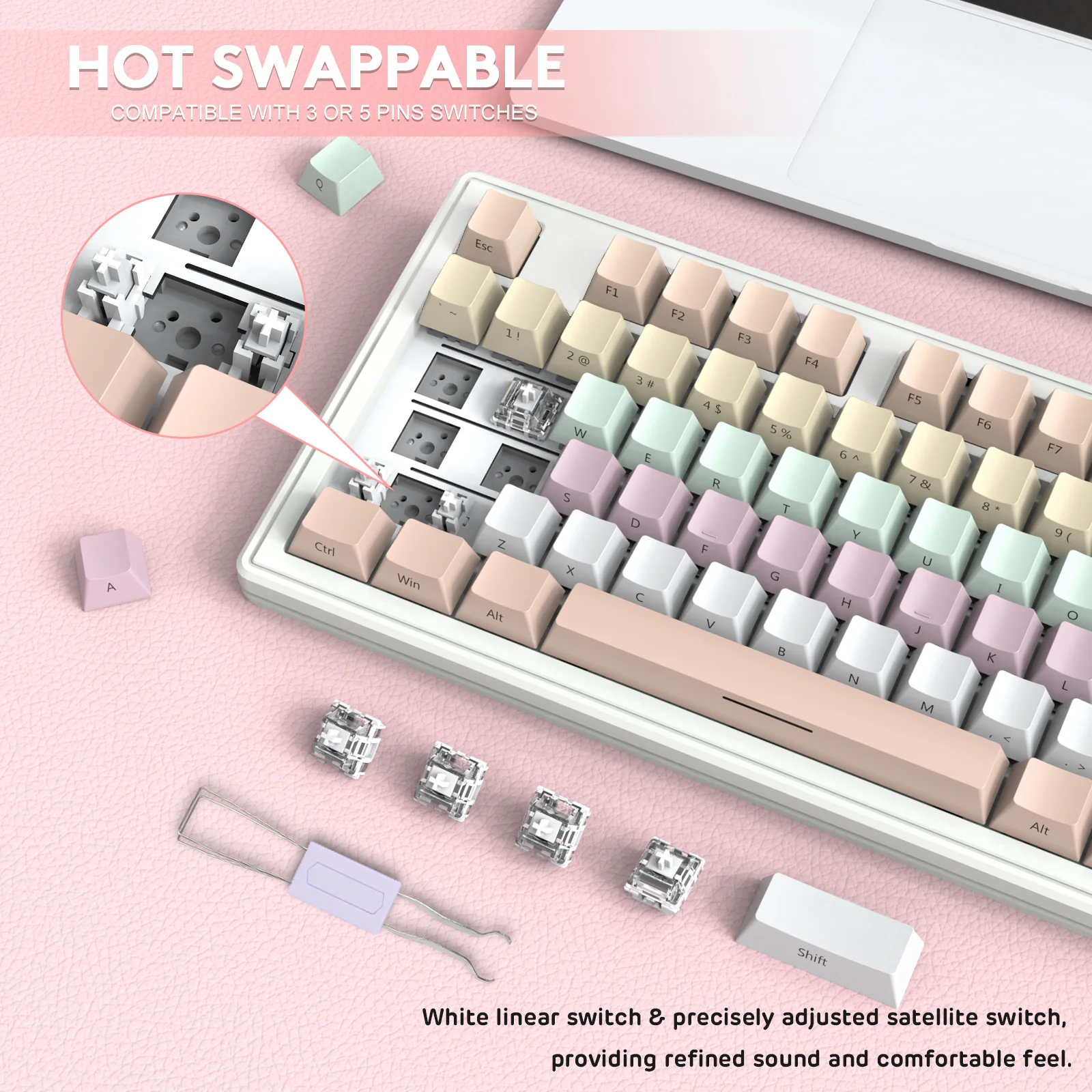 ATTACK SHARK M87 Wireless Mechanical Keyboard - Image 14