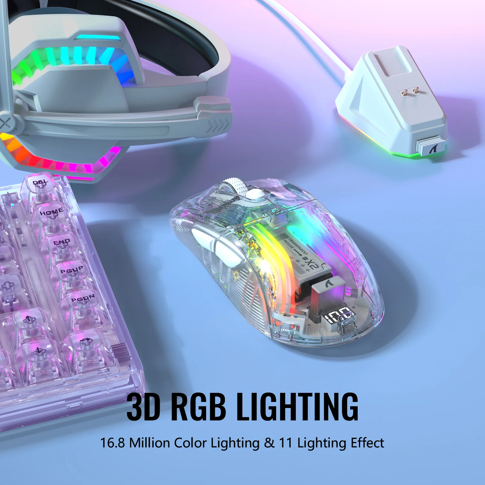 ATTACK SHARK X2PRO Wireless Gaming Mouse with Charging Dock - Image 16