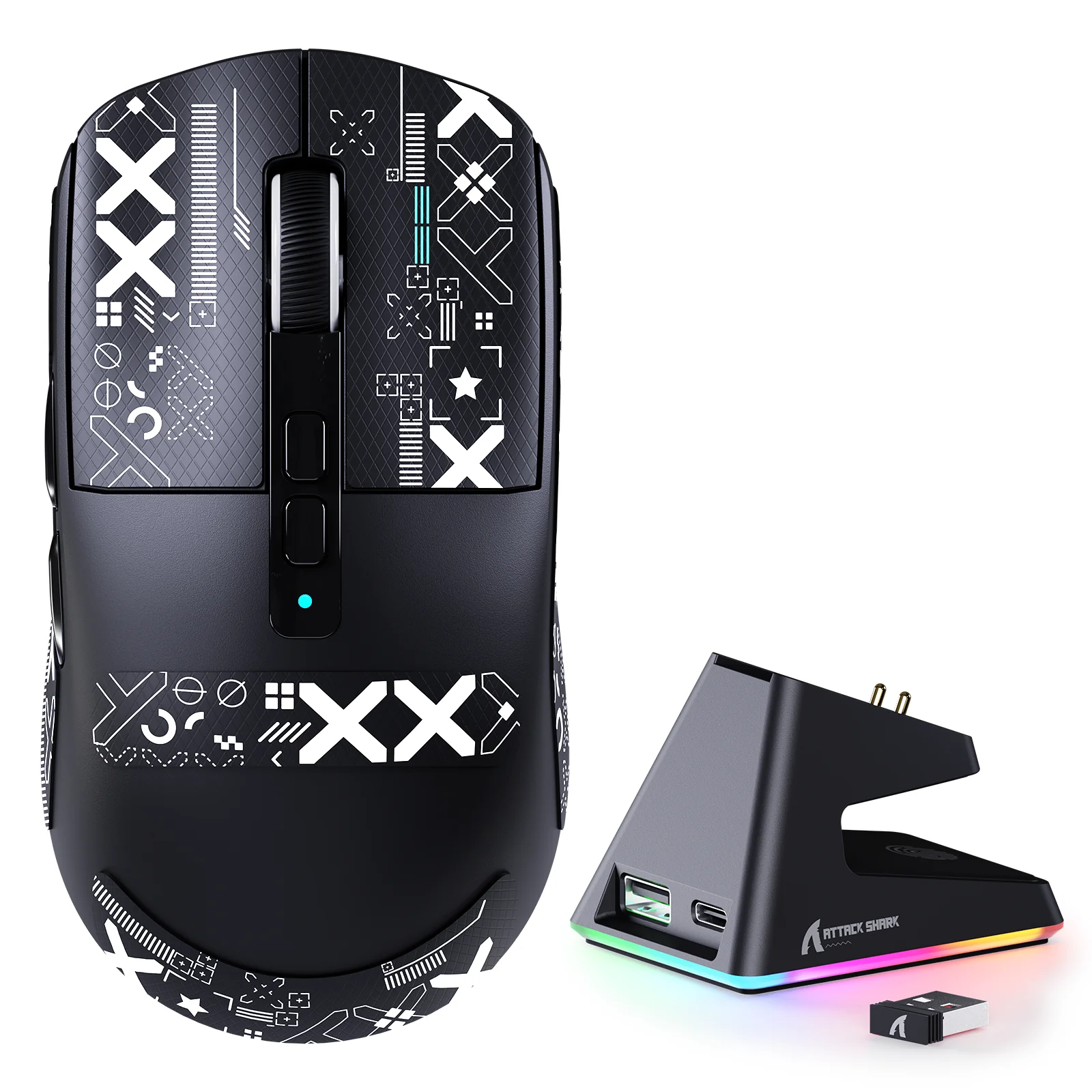 ATTACK SHARK X6 Three Modes Gaming Mouse With Charging Dock - Image 8